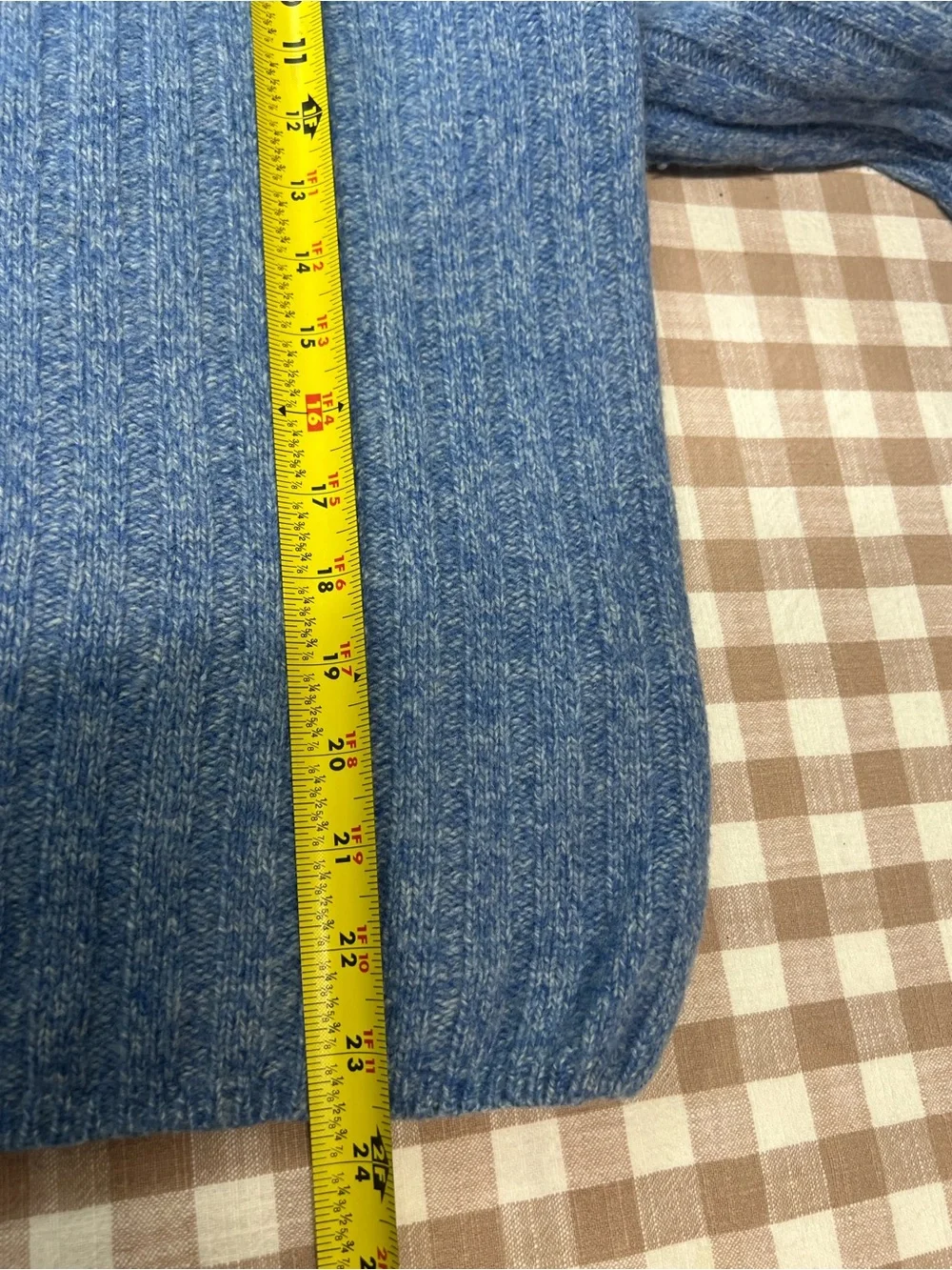 Ralph Lauren turtleneck wool sweater large blue